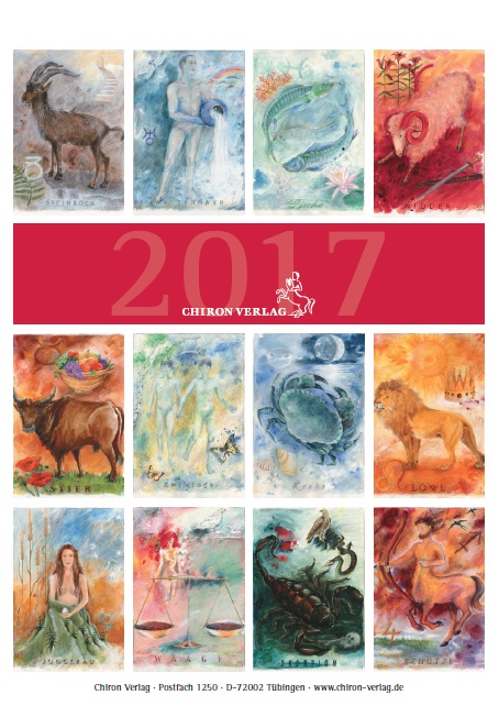 Preview: Tierkreiszeichen-Wandkalender 2017