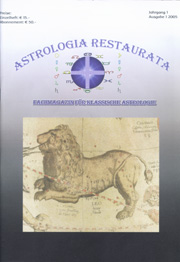 Astrologia Restaurata Ausgabe 1/2005
